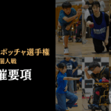 【11月9日】第4回日本ONEボッチャ選手権　-個人戦- 開催要項